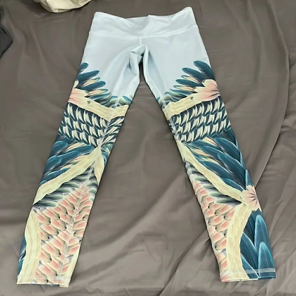 Alo yoga tropical palm print leggings XS